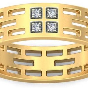 avsar AVR542YB 14kt Cubic Zirconia Yellow Gold ring