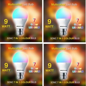 Brightstar 9 W Basic Round B22 LED Bulb