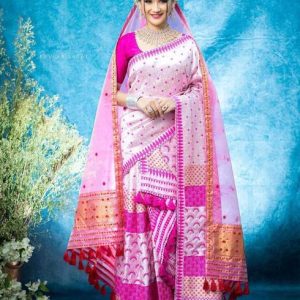 YASA CREATION Woven Mekhela Chador Pure Silk Saree