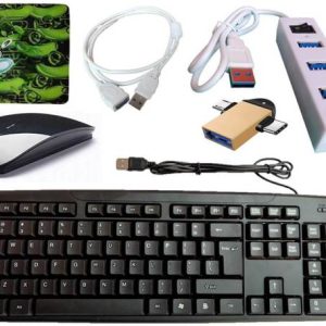 ANJO USB Keyboard-Wireless Mouse-Mouse Pad-2.0 USB Hub-...
