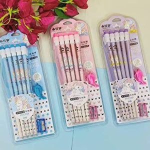 AMANVANI Unicorn Pencil for Girls Pencil Set for Girls ...