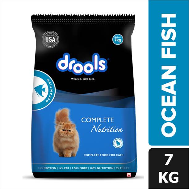 Drools Ocean Fish Adult Cat Dry Food Fish 7 kg Dry Adul...