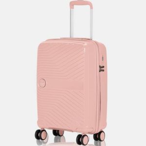 NASHER MILES Small Cabin Suitcase (55 cm) 4 Wheels - Bruges Hard-Sid...