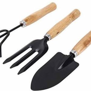 PRAMUKH STORE Garden Tool Wooden Handle (3pcs-Hand Cult...