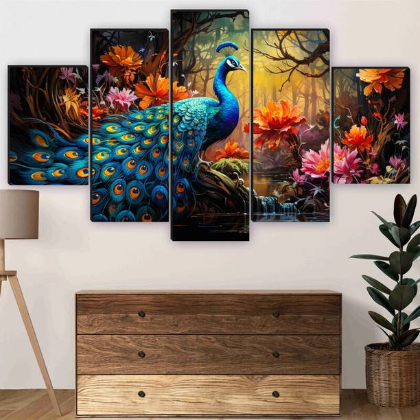 saf peacock nature theme for living room, wall decorati...
