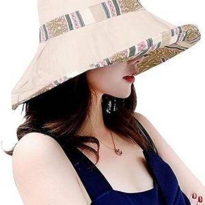 AlexVyan Large Wired Designer Bucket Cap Hats Reversibl...