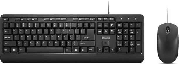 Lenovo KB MICE_BO 160 Wired Combo Wired USB Standard Mu...