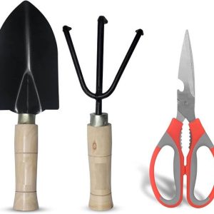 IBEX Gardening Hand Tool Kit 3 Pieces for Home Gardenin...