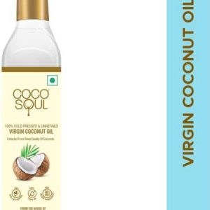 Coco Soul Cold Pressed Unrefined Coconut Oil Plastic Bo...