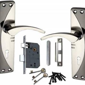 BUCKLER Steel, Iron, Brass Glossy Handlesets