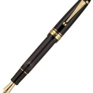 PILOT CUSTOM 823 TRANSPARENT BLACK FOUNTAIN PEN WITH IN...