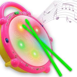 KELOSK Flash Drum with 3D Lights toy for kids Drum Toys...