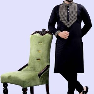 Tibra Collection Men Silk Blend Kurta Pyjama Set