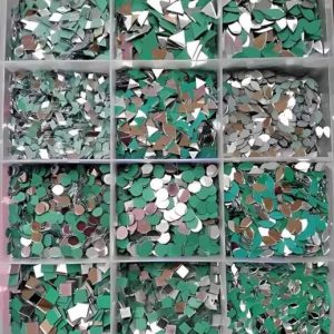 RadadiyaSons 12 Shape Mirror kit Craft (Total-1200 Piec...