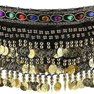 OJASFASHION Women Black Fabric Belt