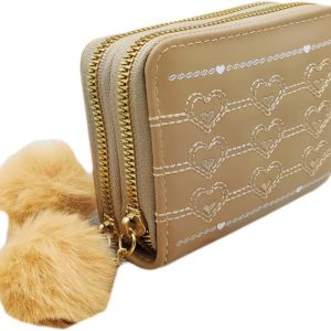 valerie Women Casual Beige Artificial Leather RFID Card Holder