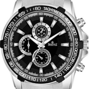 Swisstyle Black Dial Chrono Look Analog Watch - For Men SS-GR198...