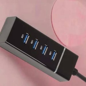 NPU Portable Mini USB HUB 4 Port SuperSpeed 3.0 Led Ind...