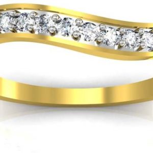 avsar BOR003YA 18kt Cubic Zirconia Yellow Gold ring