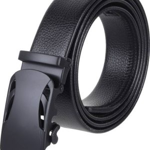 URBAN ALFAMI Men Casual, Evening, Formal, Party Black Texas Leatheri...