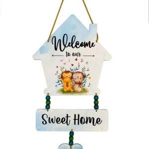 BookYourGift Wooden Sweet Home Wall Hanging - Warm Welc...