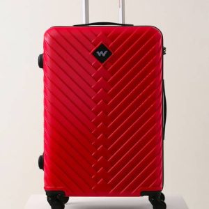 Wildcraft Small Cabin Suitcase (58.5 cm) 4 Wheels - Citron - Red