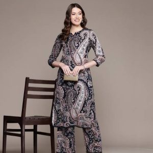 PHYSIL Women Pure Cotton Kurta Pant Set