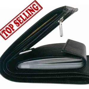 TAQWA Men Trendy Black Artificial Leather, Genuine Leather Wa...