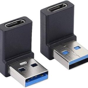 VOOCME Right Angle USB A Male to USB C Female Adapter,9...