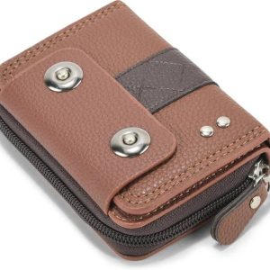 BE DIVINE Men & Women Casual Tan Artificial Leather RFID Card Ho...