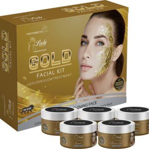 PROFESSIONAL FEEL Blue Lady Gold Facial Kit, Premium Ra...