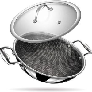 Stahl Artisan Hybrid Triply Non Stick Kadhai 26 cm diam...