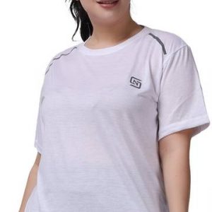 ND Women Solid Round Neck Polyester White T-Shirt