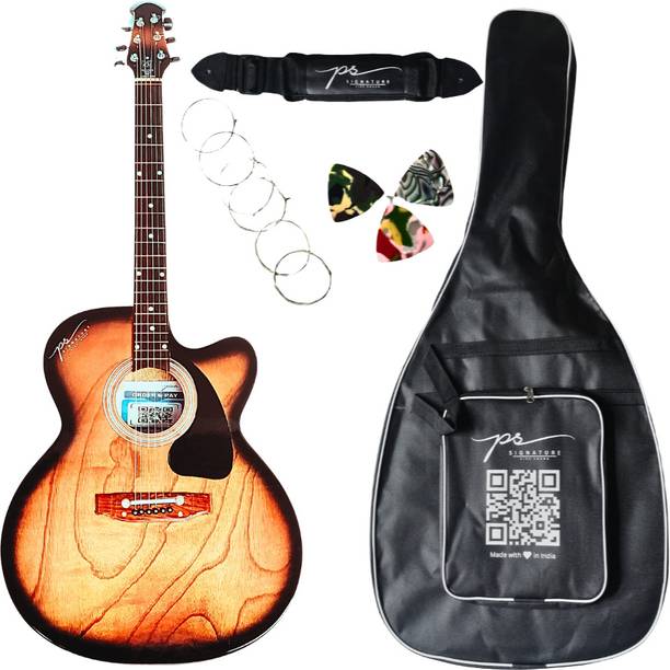 P S Signature Natural Color Acoustic Guitar Linden Wood...