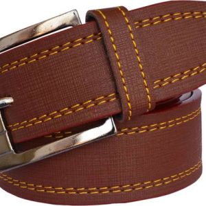 LOOPA Men Formal Brown Synthetic Belt