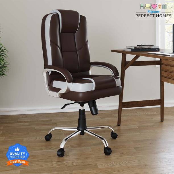 Flipkart Perfect Homes Opulon High Back Leatherette Off...