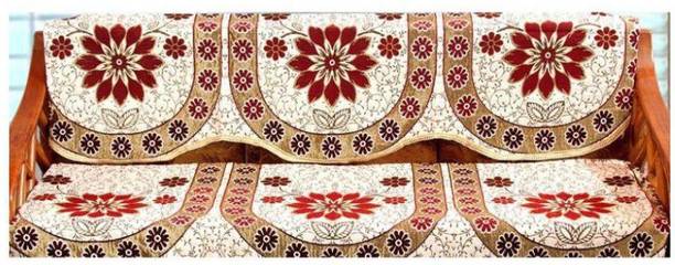 Shivkirpa Cotton Floral 3 Seater Sofa Cover