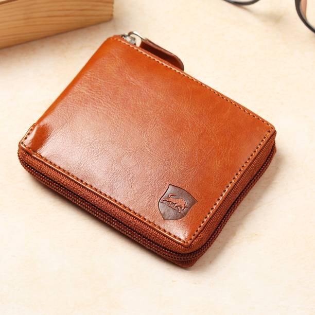 SAMTROH Men Casual, Travel, Trendy Tan Artificial Leather Walle...