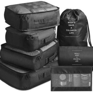 HOUSE OF QUIRK 7pcs Set Travel Organizer Packing Lightw...