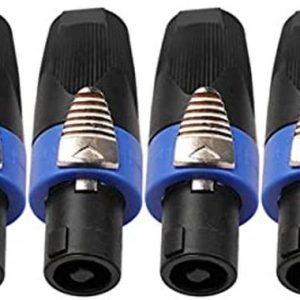 ERHIndia (Pack of 4) 4 Pin Plug Audio Cable Plug Socket...