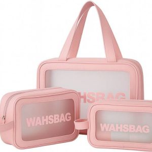 SimpliQure Skincare & Makeup Storage Washbag Set of 3 |...