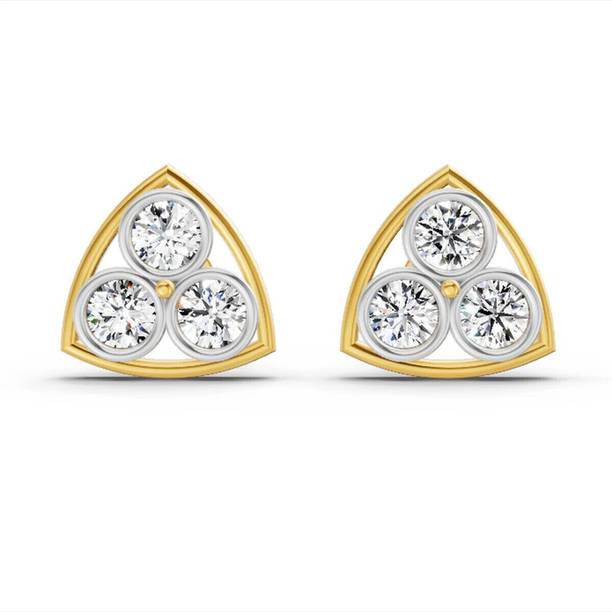 Sparkles Lab Grown Diamond Yellow Gold 14kt Diamond Stu...