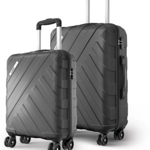 SAFARI Hard Body Set of 2 Luggage 8 Wheels - Voro - Grey