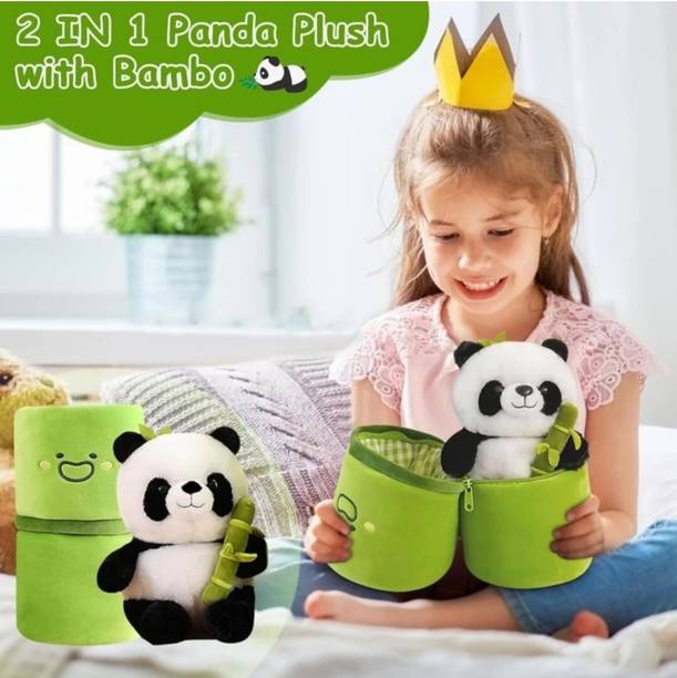 ATHRAVTOYS baby toys 2 in 1 bamboo panda soft toys - 9...