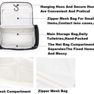LACOPINE Toiletry Organizer Hanging Dopp Kit for Men Co...