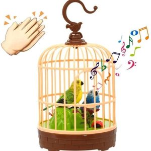 Planet of Toys Beautiful Bird pet Toy in Hanging cage w...