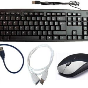 ANJO USB Keyboard-Wireless Mouse-3.0 USB Hub-Ext Cable ...