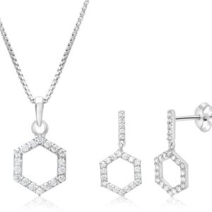 Femme Jam White Gold 925 Sterling Silver Zirconia Cryst...
