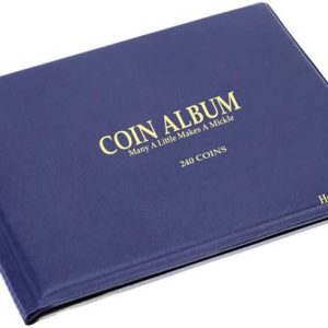 HOUSE OF QUIRK 240 Pocket Coin Storage Album Book Blue ...
