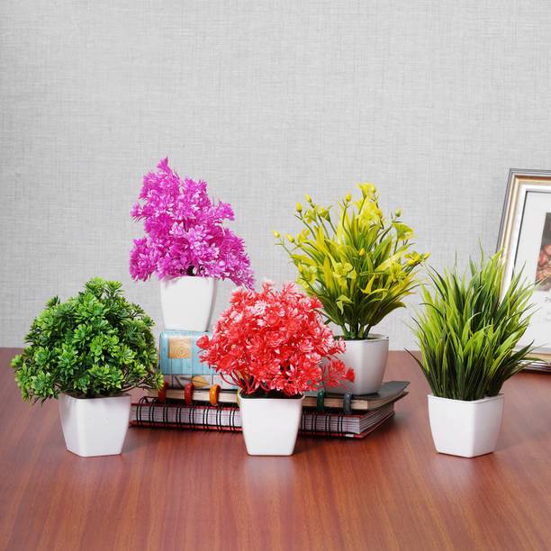 Dekorly Faux Flowers For Home Office Decor, Bedroom Liv...